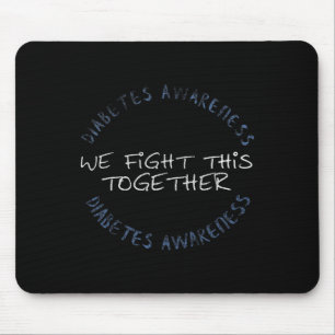 Diabetes Awareness T1D - Diabetes Mama Vater Famil Mousepad
