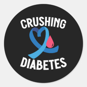 Diabetes Awareness T1d Warrior Breushing Diabetes Runder Aufkleber