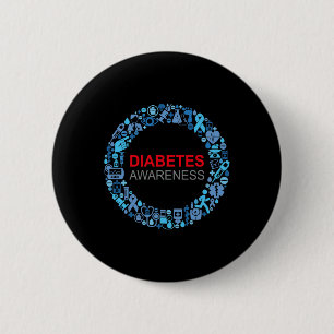 Diabetes Awareness World Diabetes Day Button