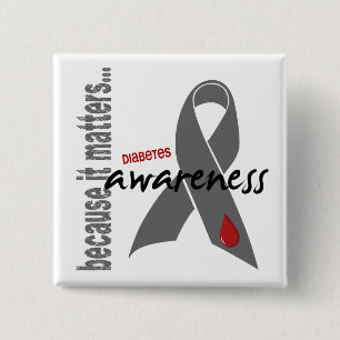 Diabetes-Bewusstsein Button