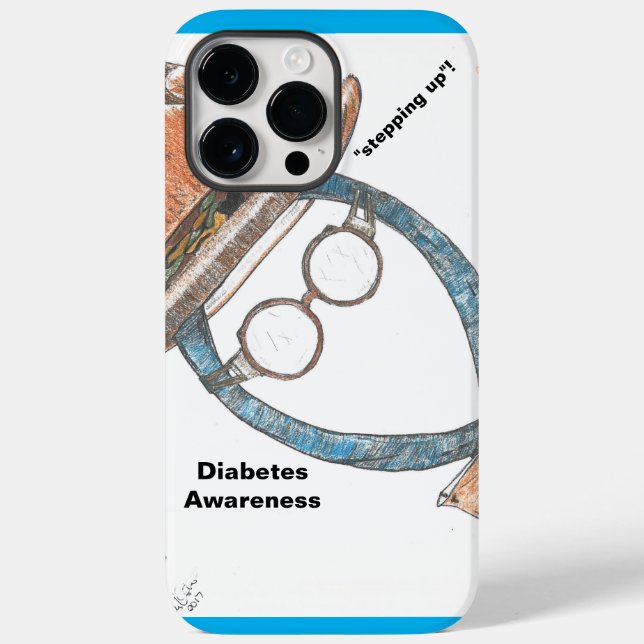 Diabetes-Bewusstsein Case-Mate iPhone 14 Pro Max Hülle (Rückseite)