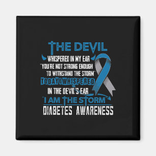 Diabetes-Bewusstsein, ich bin der Sturmteufel Magnet