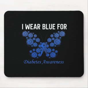 Diabetes-Bewusstsein im November tragen wir blaue Mousepad