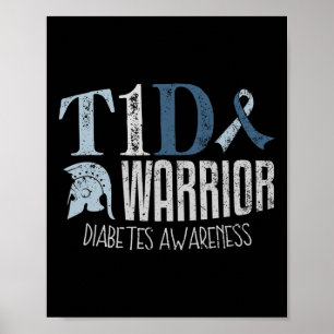 Diabetes-Bewusstsein Monat T1d Diabetes Erreger 1 Poster