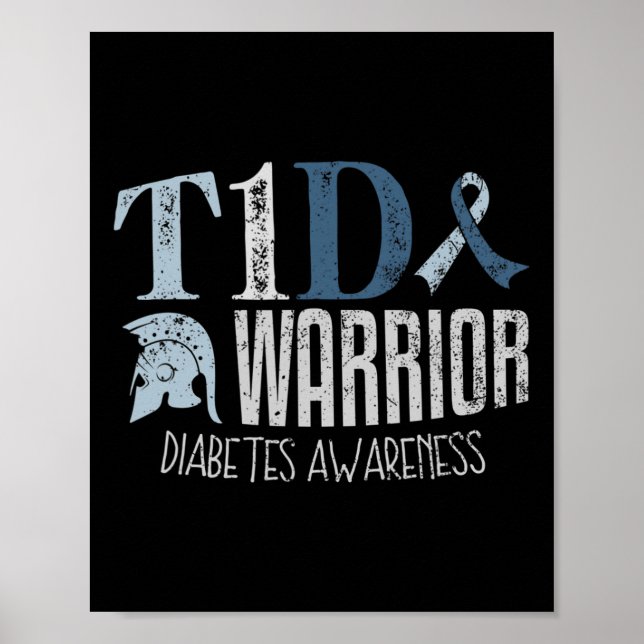 Diabetes-Bewusstsein Monat T1d Diabetes Erreger 1 Poster (Vorne)