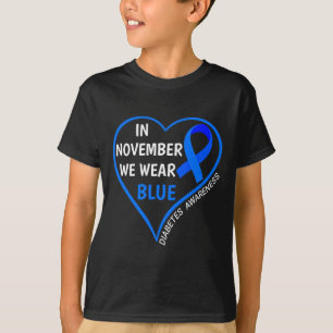 Diabetes-Bewusstsein Monat T1d T2d Im November Wir T-Shirt