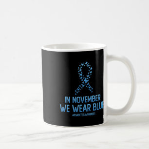 Diabetes-Bewusstsein Schmetterlingsband im Novembe Kaffeetasse