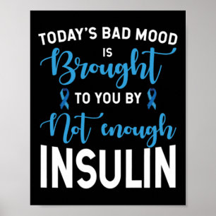Diabetes-Bewusstsein Typ 1 2 - Diabetiker T1d T2d Poster