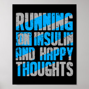 Diabetes-Bewusstsein Typ 1 2 - Diabetiker T1D T2D  Poster