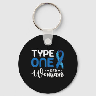 Diabetes-Bewusstsein Typ 1 - Diabetiker T1D 2 Schlüsselanhänger