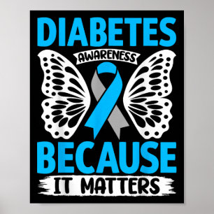 Diabetes-Bewusstsein Weil es Poster