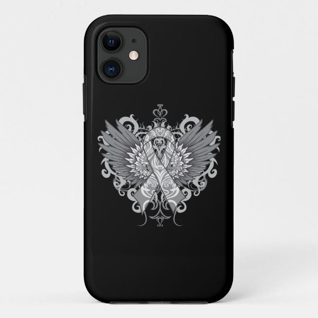 Diabetes-Bewusstseins-coole Flügel Case-Mate iPhone Hülle (Rückseite)
