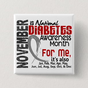 Diabetes-Bewusstseins-Monat jeder Monat für MICH Button