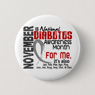 Diabetes-Bewusstseins-Monat jeder Monat für MICH Button