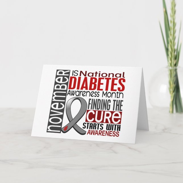 Diabetes-Bewusstseins-Monats-Band I2.5 Karte (Vorderseite)