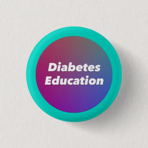 "Diabetes-Bildung" Kleiner Button