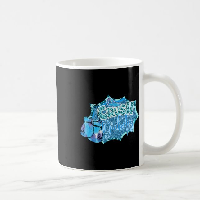 Diabetes blau Boxhandschuhe Diabetes Awarene Kaffeetasse (Rechts)