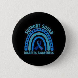 Diabetes Blue Support Squad Diabetes-Bewusstsein Button