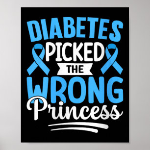 Diabetes der Frauen hat die falsche Prinzessin V-N Poster