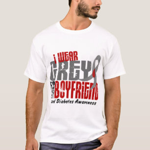 Diabetes I ABNUTZUNGS-GRAU FÜR MEINEN FREUND 6,2 T-Shirt