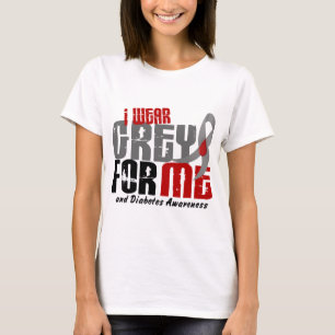 Diabetes I ABNUTZUNGS-GRAU FÜR MICH 6,2 T-Shirt