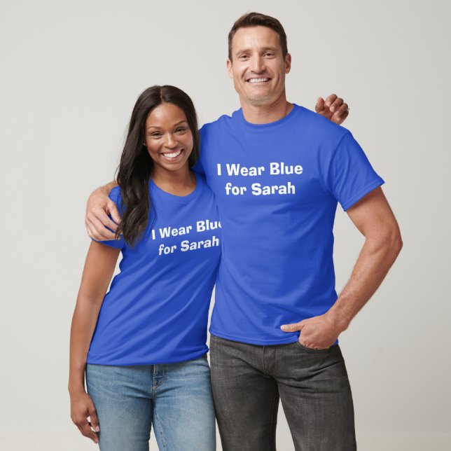 Diabetes I Trage Blue für Sarah T-Shirt (Unisex)