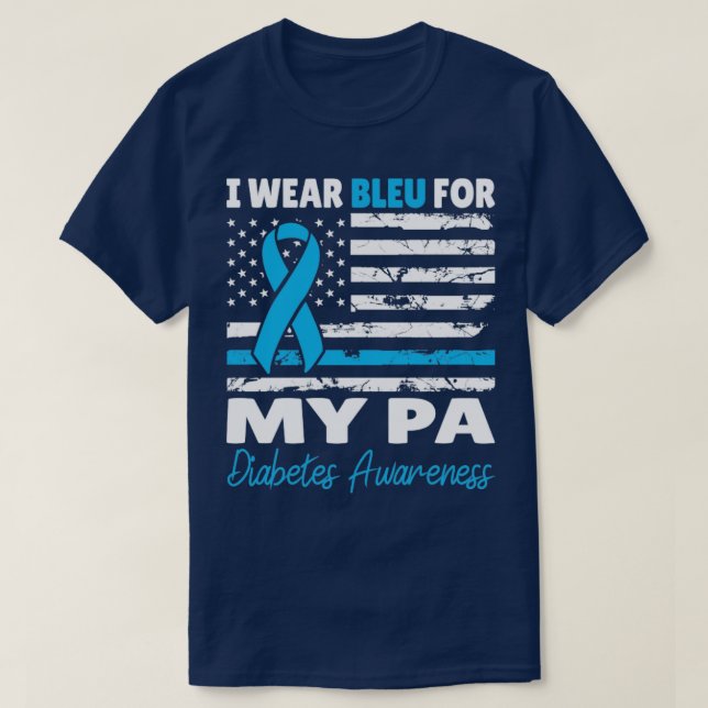 Diabetes im November tragen wir Blau für meine T-Shirt (Design vorne)