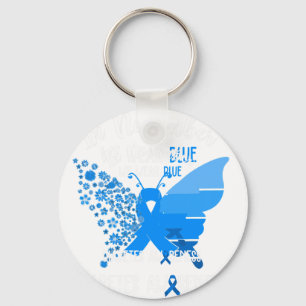 Diabetes im November tragen wir Blue Butte Schlüsselanhänger