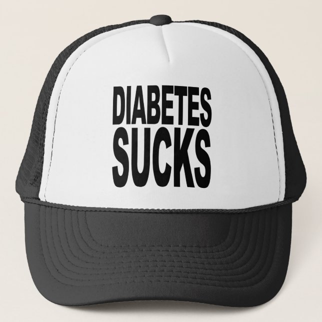 Diabetes ist zum Kotzen Truckerkappe (Vorderseite)