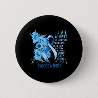 Diabetes Krieger Blaues Band Schmetterling Diabete Button