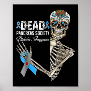 Diabetes mellitus Dead Pankreas Gesellschaft Zucke Poster
