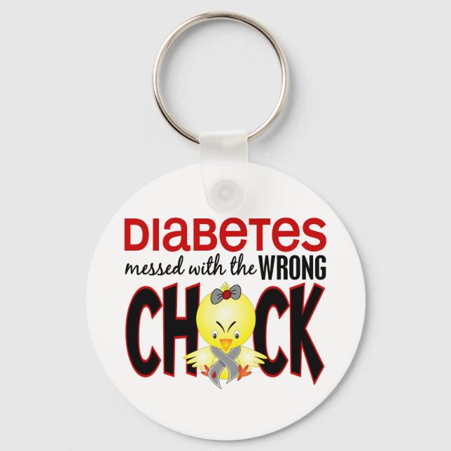 Diabetes mit dem falschen Schwanz Schlüsselanhänger (Vorderseite)