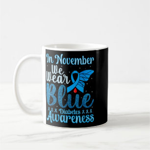 Diabetes November Männer Frauen Diabetes-Bewusstse Kaffeetasse