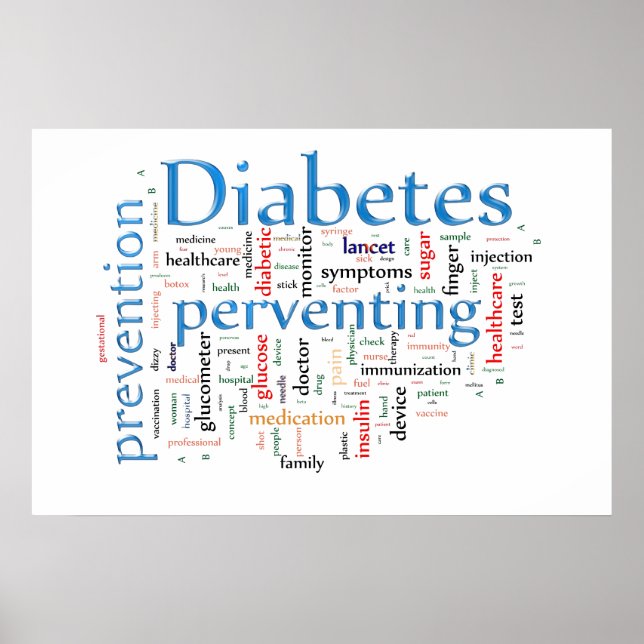 Diabetes-Prävention Poster (Vorne)