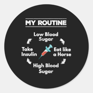Diabetes Routine Insulin Injektionsnadel Niedrig Runder Aufkleber