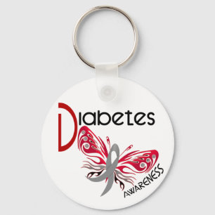 Diabetes SCHMETTERLING 3 Schlüsselanhänger