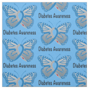 Diabetes-Schmetterlings-Bewusstseins-Band Stoff