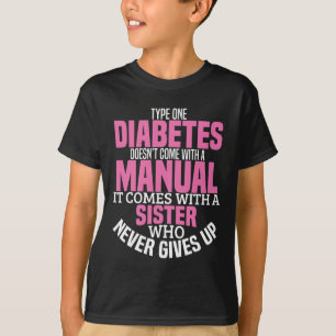 Diabetes-Schwester Typ 1 T1D Diabetikerinnen T-Shirt