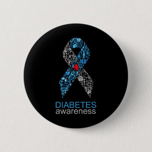 Diabetes-Sensibilisierungskampagne zum Weltdiabete Button
