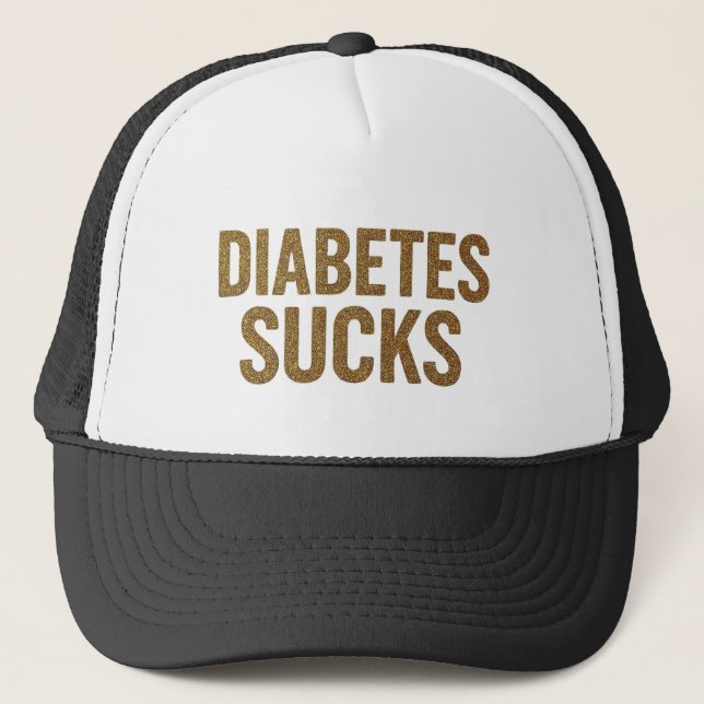 Diabetes Sucks Cap. Truckerkappe (Vorderseite)
