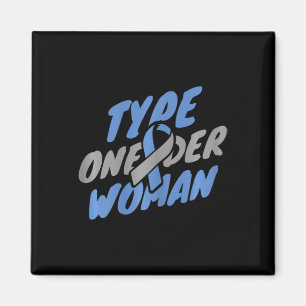 Diabetes - T1d Typ 1-Frau Magnet