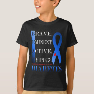 Diabetes-T-Shirt Typ 2 Diabetes-Sensibilisierungsq T-Shirt