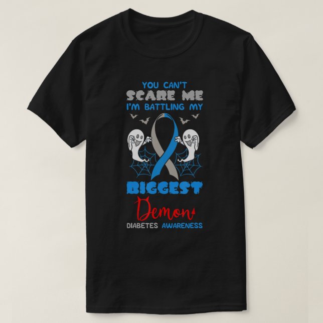 Diabetes Typ 1 2 Diabetische Pankreas Halbe T-Shirt (Design vorne)