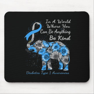 Diabetes Typ 1 Bewusstsein Sonnenblumen Elefant se Mousepad