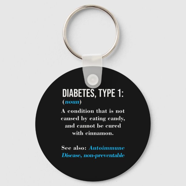 Diabetes Typ 1 Definition Autoimmunerkrankung Schlüsselanhänger (Vorderseite)
