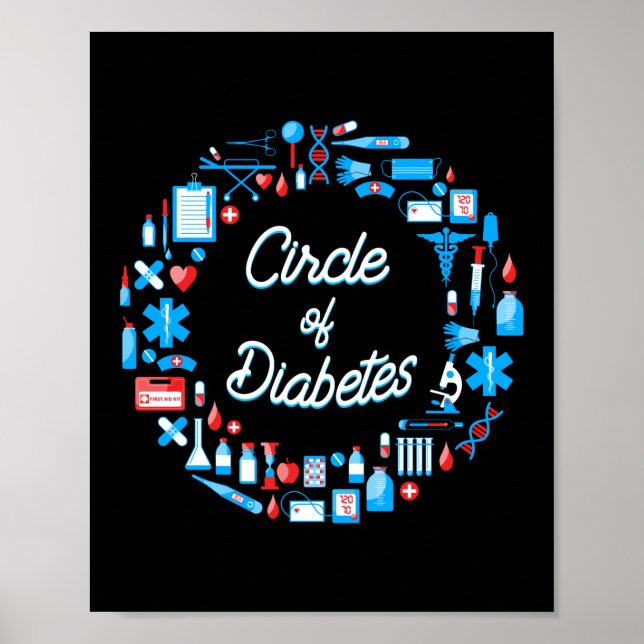Diabetes Typ 1 Diabetes Poster (Vorne)