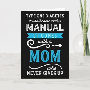 Diabetes Typ 1 Kommt Nicht Mit Einem Handbuch Mom Karte