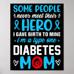 Diabetes Typ 1 Mama - Frauen T1 Diabetes A Poster