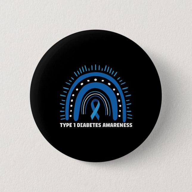 Diabetes Typ 1 Monat Button (Vorderseite)