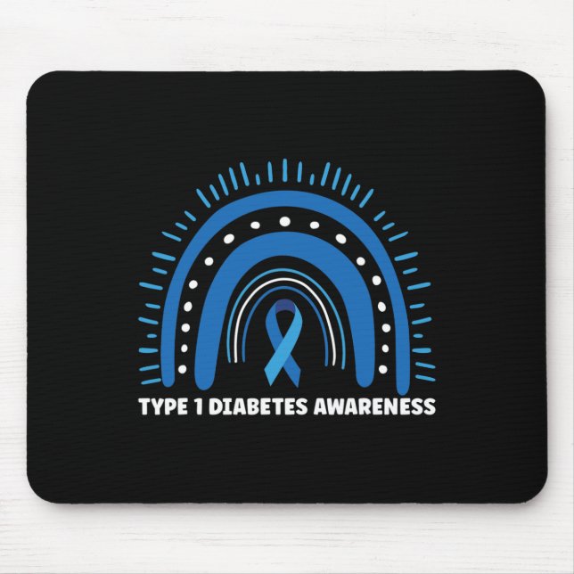 Diabetes Typ 1 Monat Mousepad (Vorne)